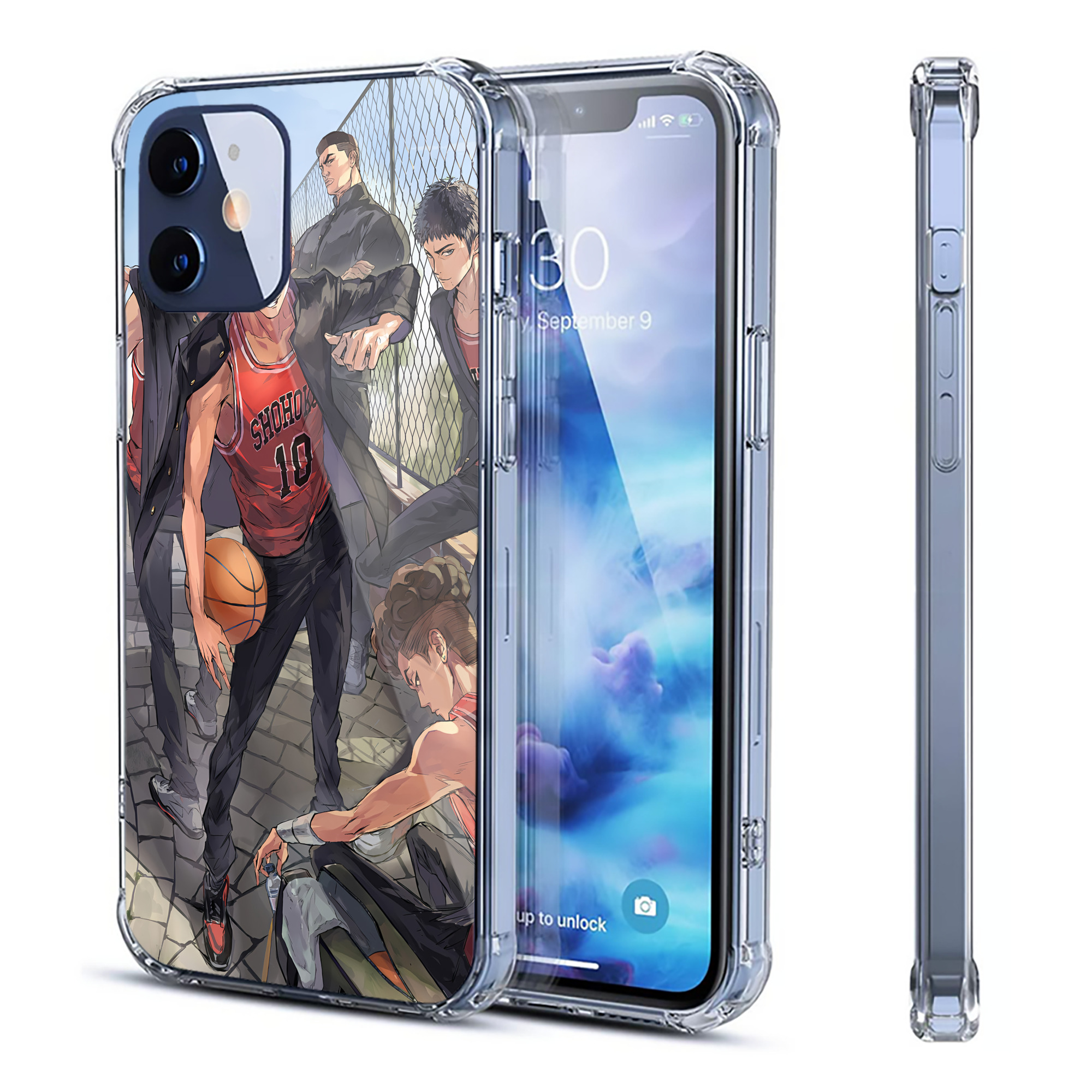 （画像用） SLAM DUNK／スラムダンク 【iPhone 12シリーズ対応】透明スマホケース（クリアソフトケース）